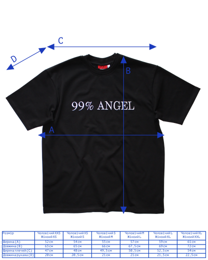 футболка '99% ANGEL'